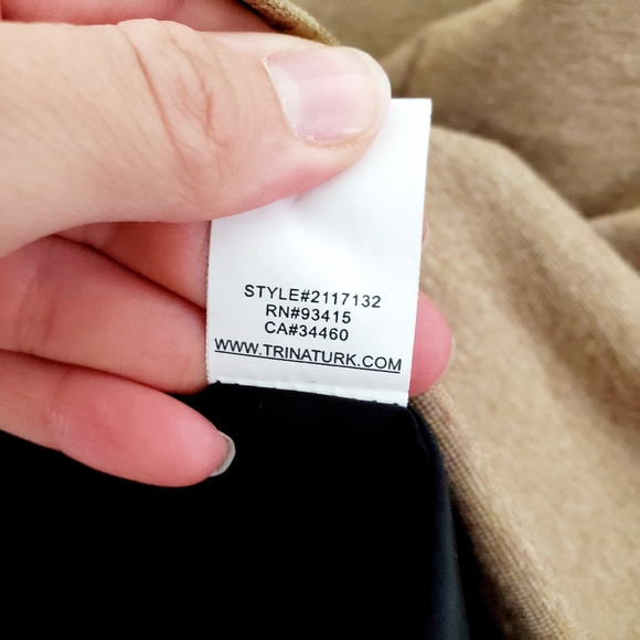 Trina Turk black tan colorblock sheath dress - Picture 9 of 10